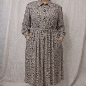 Vintage Victoria Morgan Shirt Dress | Early–Mid 1990s | Size 18